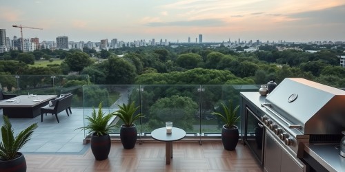 Salão de festa em São Paulo com vista panorâmica