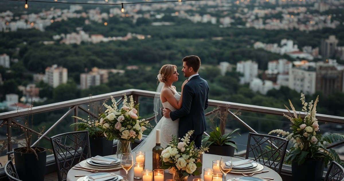 Vantagens de um espaço rooftop para casamento com gastronomia e coquetelaria autoral