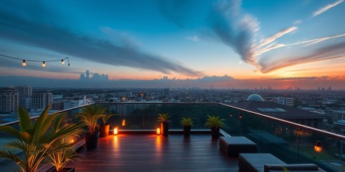 Espaço para festa com buffet e serviço completo