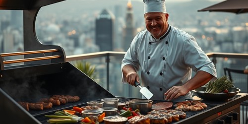 Espaços gastronômicos com grill para eventos corporativos memoráveis