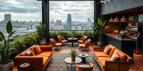 Locação de espaço para reuniões de network com estrutura completa e conforto premium