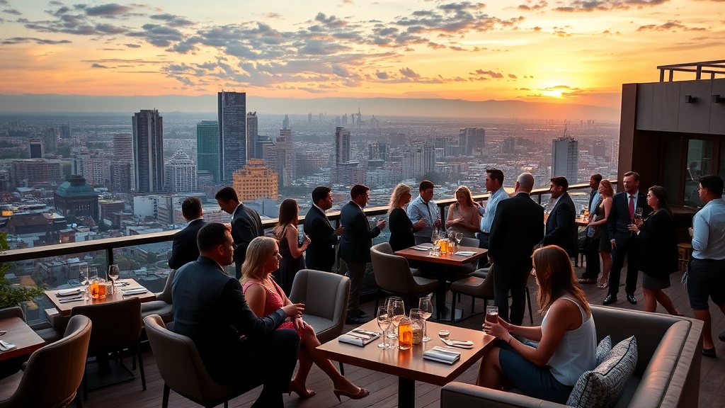 Um novo olhar para eventos híbridos no alto da cidade