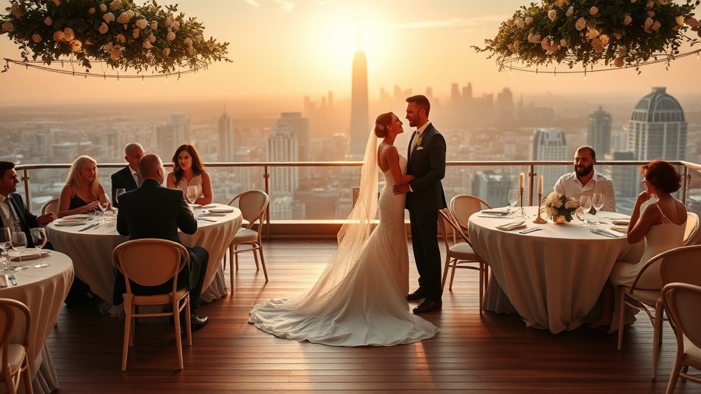 Do “sim” ao brinde: planejamento prático para um casamento em rooftop