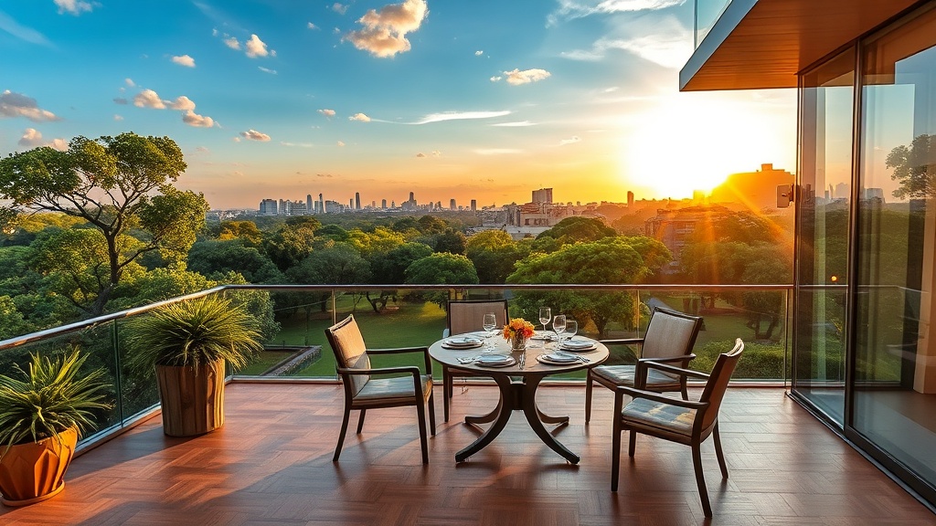 Imagine seu encontro com horizonte aberto e conforto total