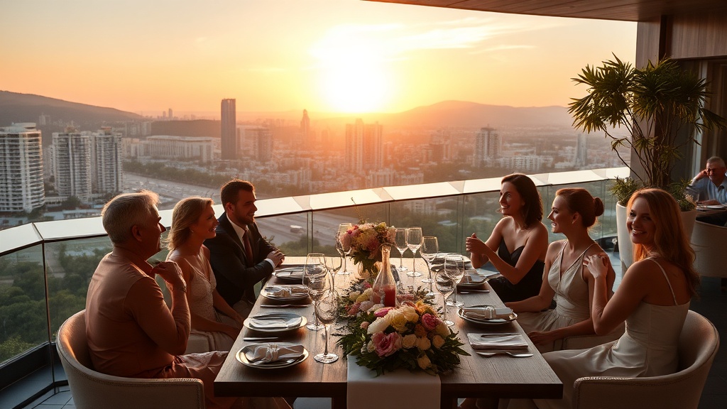 Tendências que estão moldando casamentos urbanos e panorâmicos