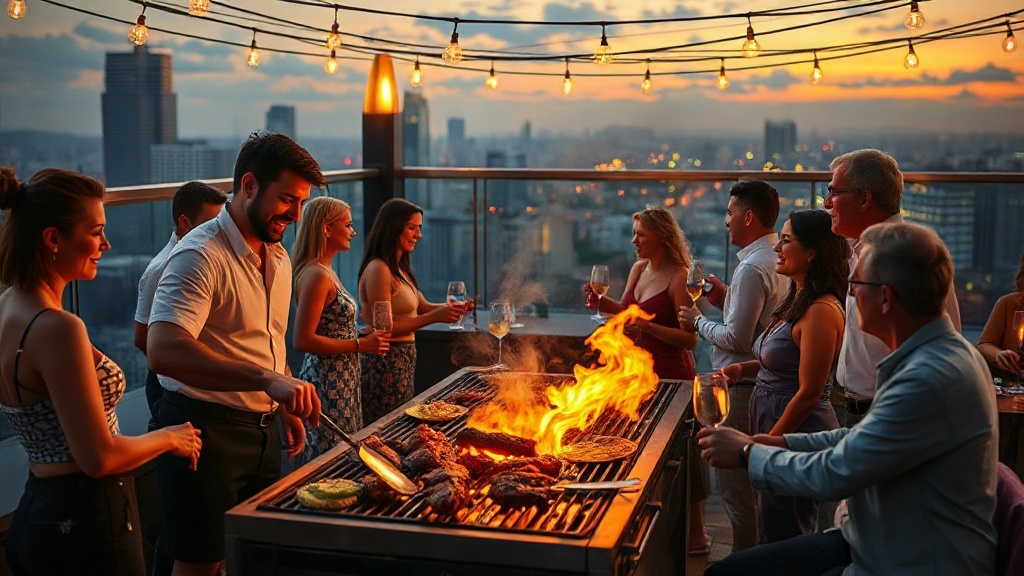 Festa de aniversário com parrilla e vinhos: por que essa combinação encanta tanto