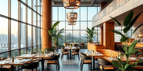Restaurante no bairro Pompeia com design moderno e conforto para eventos